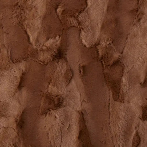 Luxe Cuddle Hide Woodland Fabric per yard
