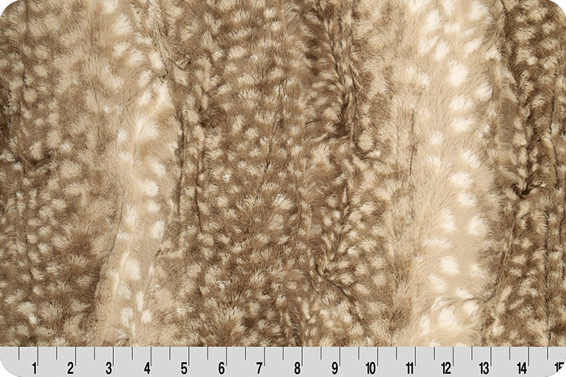 Luxe Cuddle Fawn Cappuccino 58/60" Fabric Per Yard