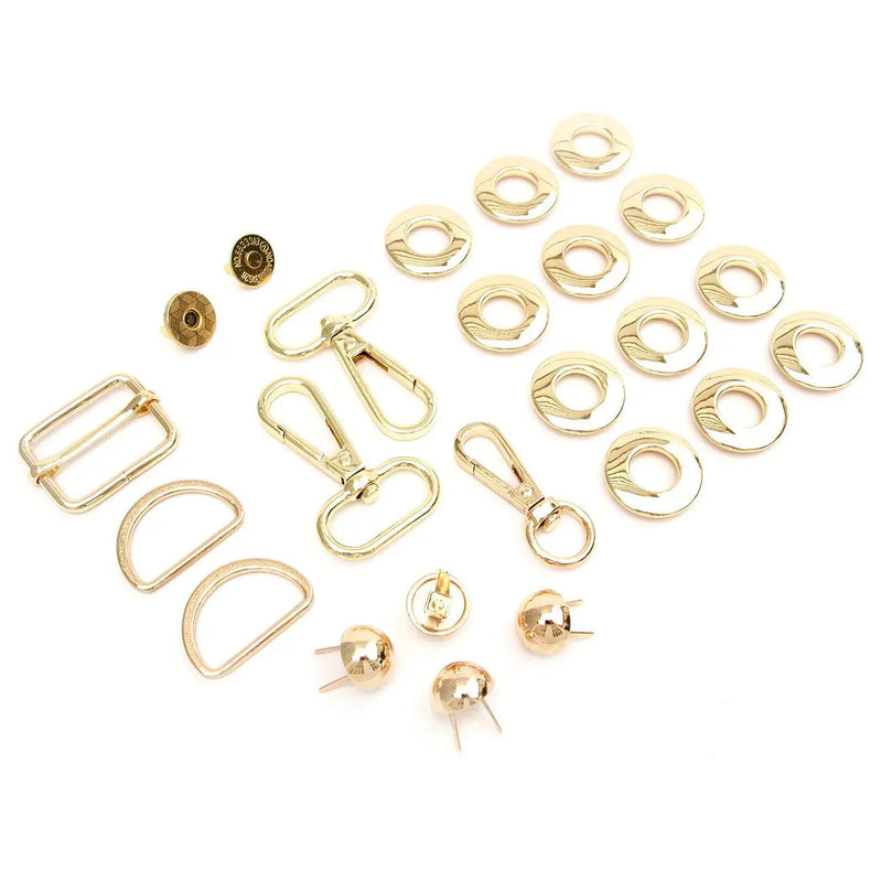 Magnolia Drawstring Bucket Bag Hardware Kit Gold