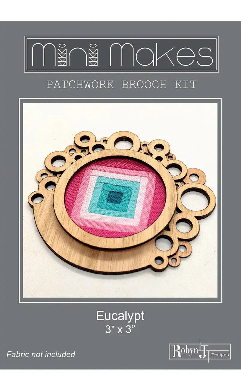 Mini Makes Brooch Circle Eucalypt