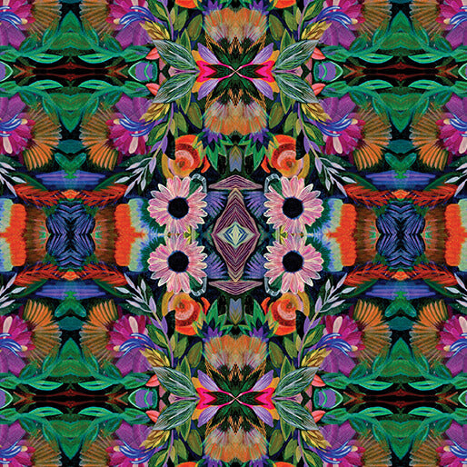 Multi Centered Spirit Cotton 44"/45" Fabric Per Yard