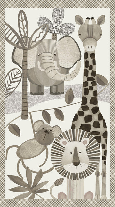 Multi Jungle Romp 24" Panel
