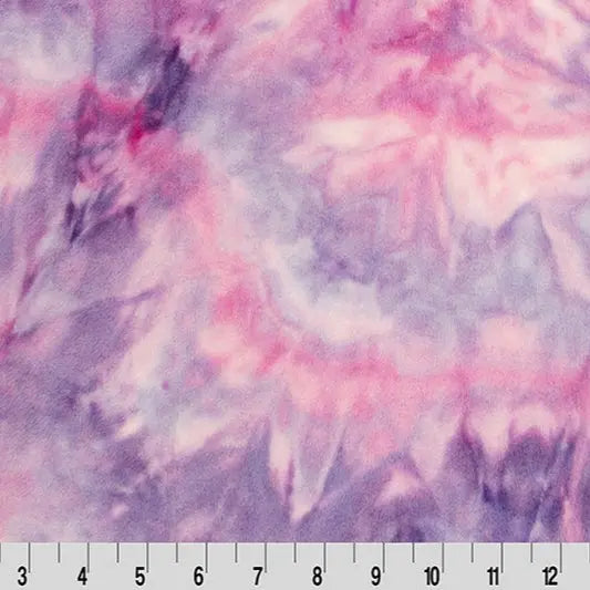 Multi Tie Dye Cuddle Unicorn Fabric per yard