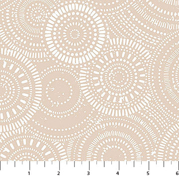 Natural Floribunda Soho Cotton 44"/45" Fabric Per Yard