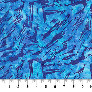 Navy Brushstroke Celebration  Cotton 44”/45” Fabric Per Yard