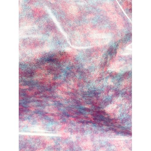 Pink/Blue Tie Dye Oilcloth Fabric - Reorderable
