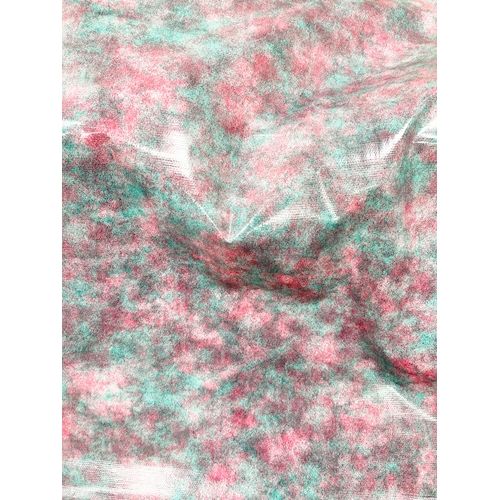 Pink/Green Tie Dye Oilcloth Fabric - Reorderable