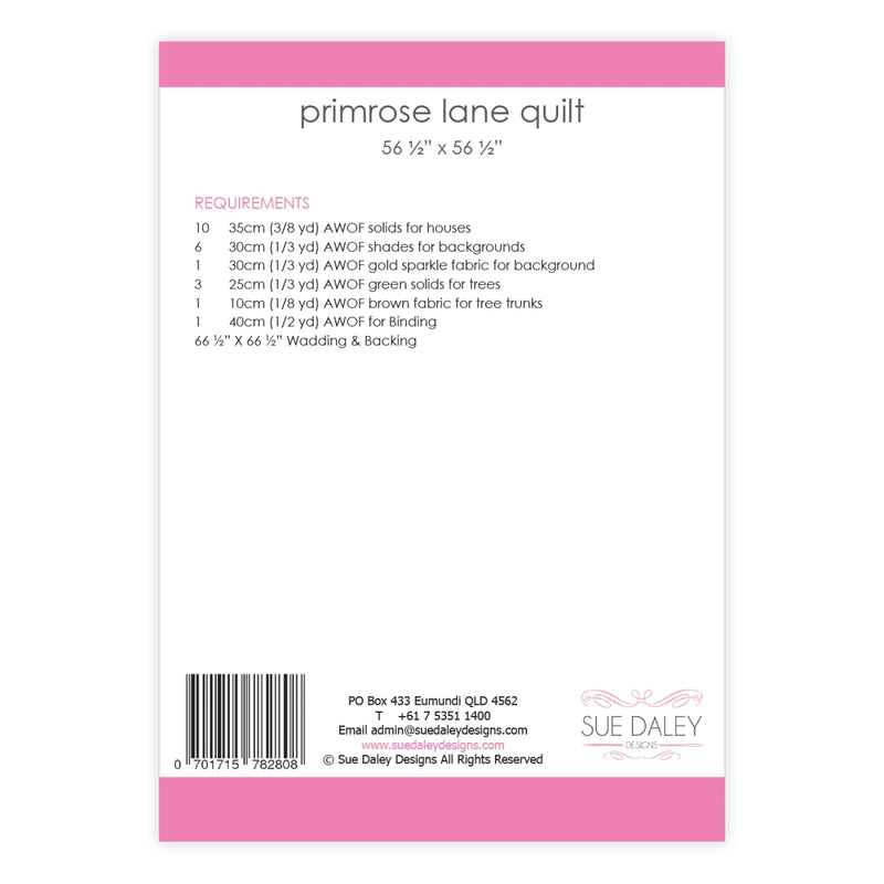 Primrose Lane Quilt Pattern