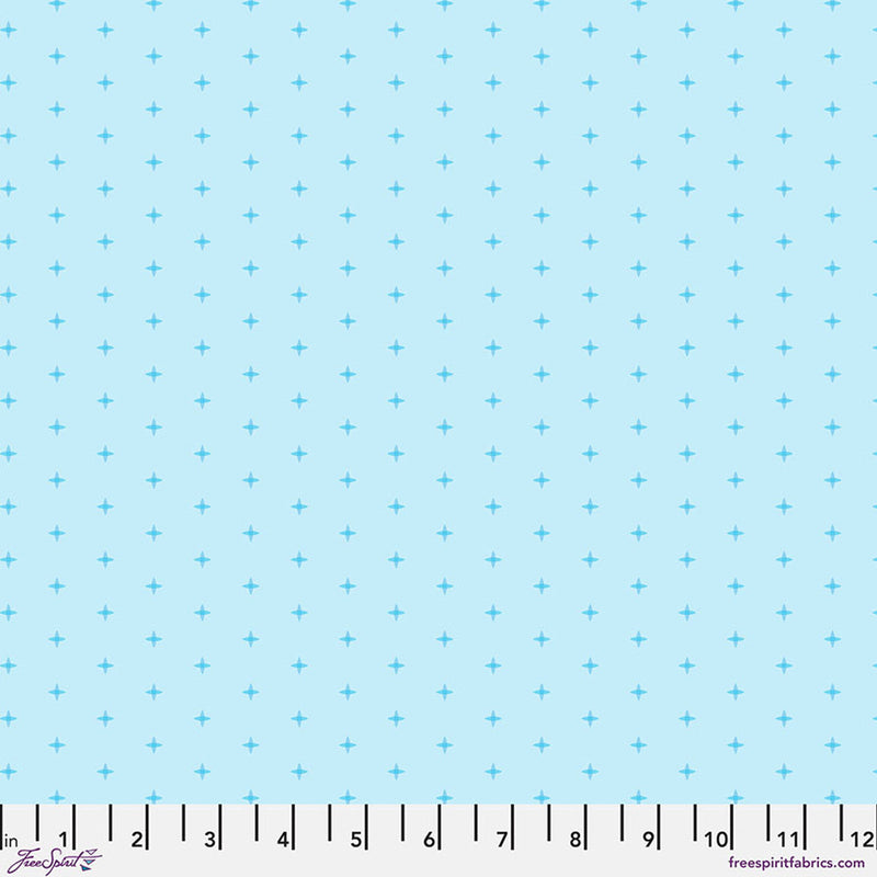 Sky Cross Stitch Cotton 44"/45" Fabric Per Yard