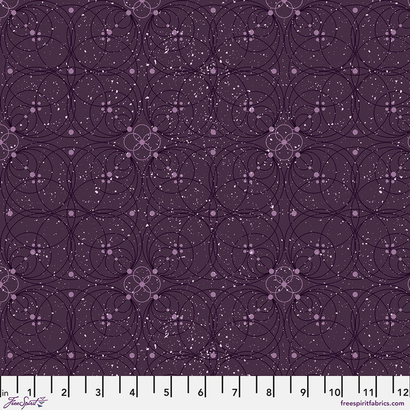 Enrapture by Giucy Giuce Flourish - Amethyst Cotton 44"/45" Fabric Per Yard