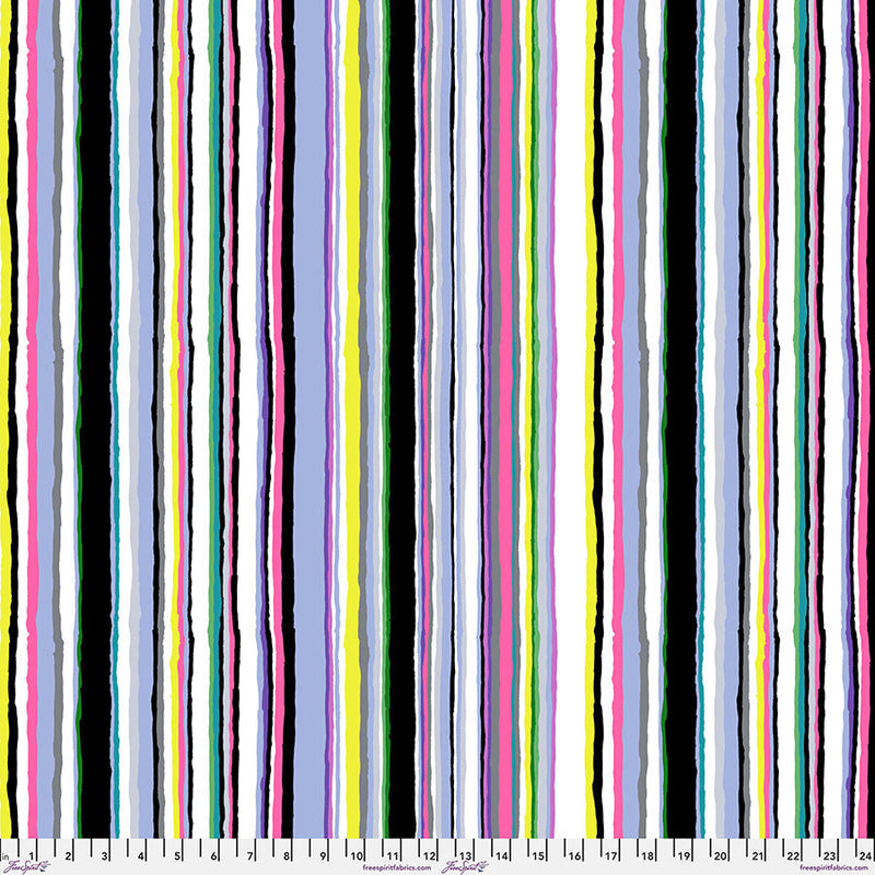 Echo Stripe Contrast Cotton 44"/46" Fabric Per Yard