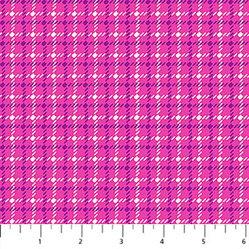 Pink Houndstooth Squishmallows Cotton 44"/45" Fabric Per Yard