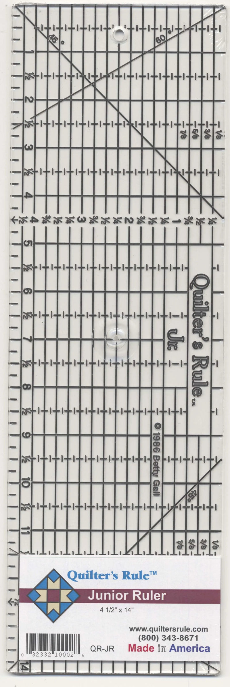 Quilter's Rule 4 1/2in x 14in Ruler With Grids