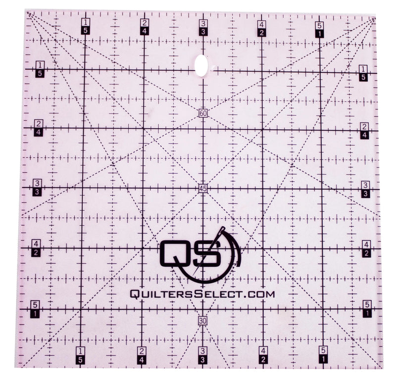 Quilters Select Pink Non-Slip Ruler 6"x 6"