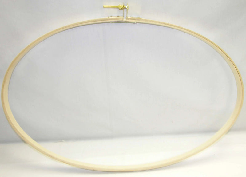 Quilting / Embroidery Hoop Wood 16in x 27in Oval