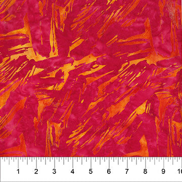 Red Brushstroke Celebration Cotton 44”/45” Fabric Per Yard