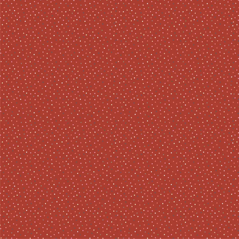 Red Speckled Hen Cotton 44"/45" Fabric Per Yard