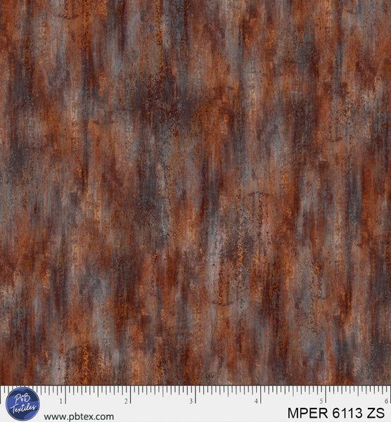 Rust / Brown Meadow Perch MPER-6113-ZS Cotton 44”/45” Fabric Per Yard