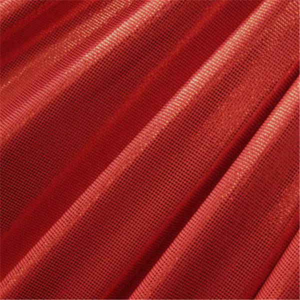 Red/Red Laser Foil Dot Bolt Fabric