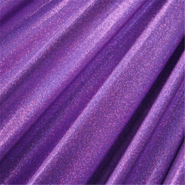 Purple/Purple Hologram Mini Dot Bolt Fabric