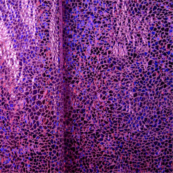 Purple/Purple Hologram Spandex Bolt Fabric