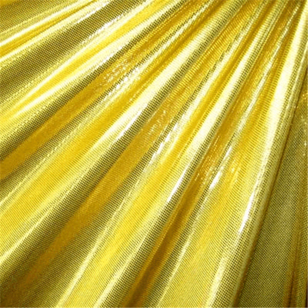 Gold/Gold Laser Foil Dot Bolt Fabric