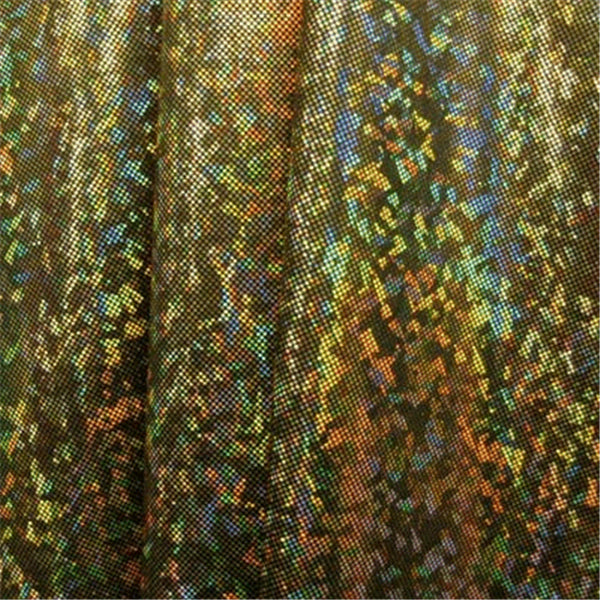 Black/Gold Shattered Glass Bolt Fabric