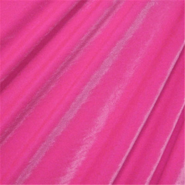 Hot Pink Stretch Velvet Bolt Fabric