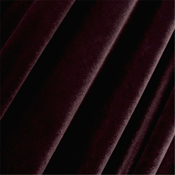 Burgundy Stretch Velvet Bolt Fabric