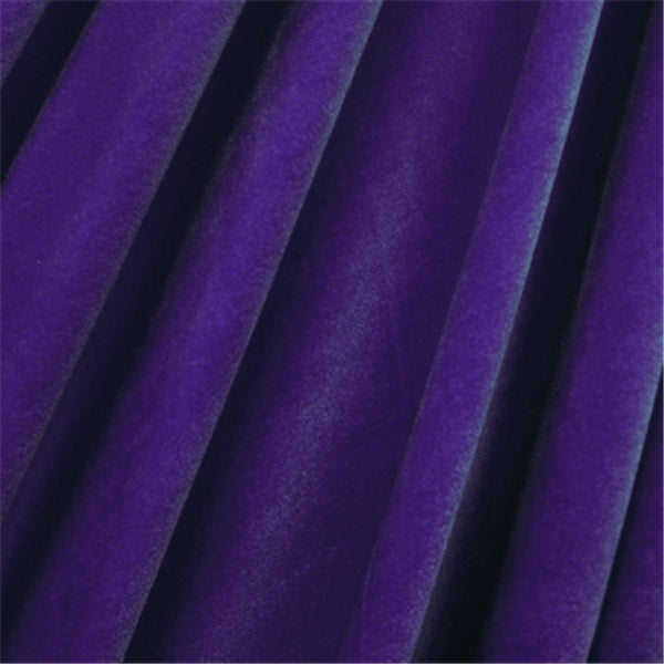 Purple Stretch Velvet Bolt Fabric