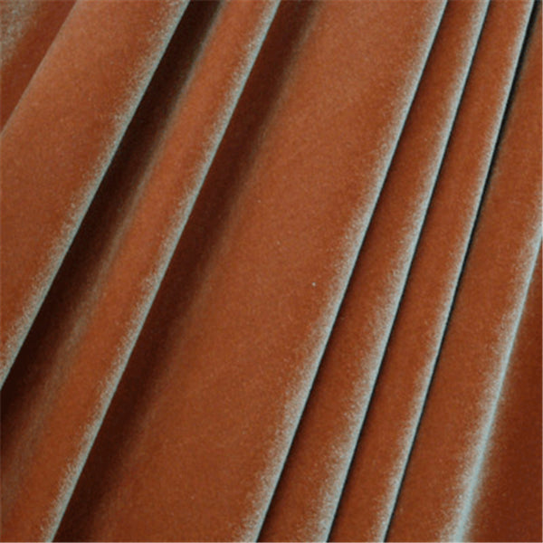 Copper Stretch Velvet Bolt Fabric