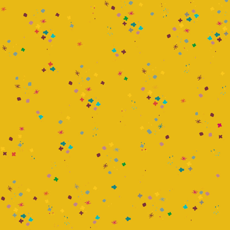 Lemon Zest Mystery 43"/44" Cotton Fabric Per Yard