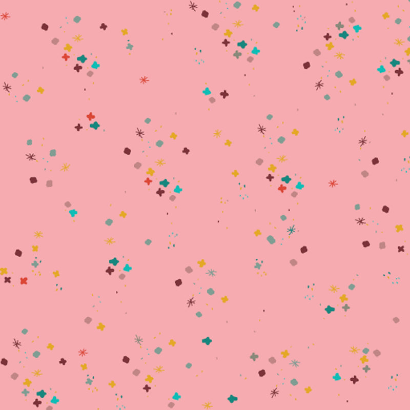 Sweet Pink Mystery 43"/44" Cotton Fabric Per Yard