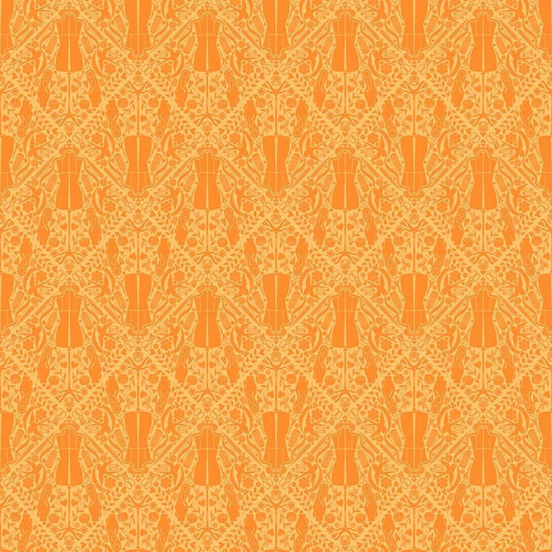Mandarin You Got The Notion Cotton 44"/45" Fabric Per Yard