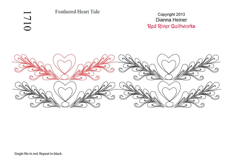 1710 Feather Heart Tide Combo Pantograph