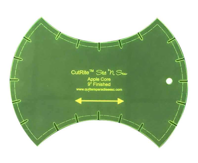 Slit N Sew Apple Core Template 9in Finished