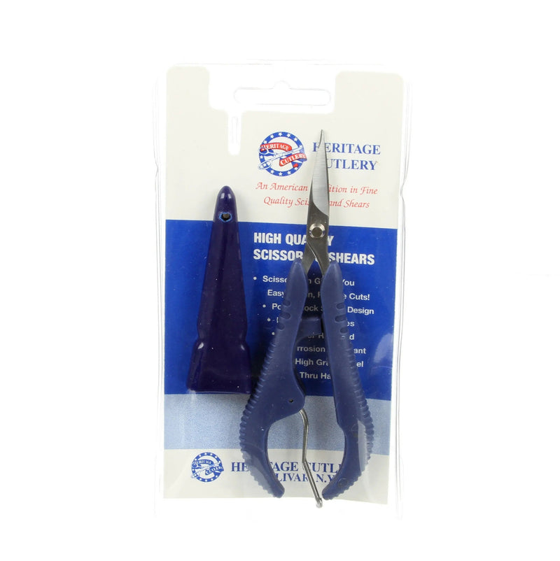 Spring-Loaded 5in Embroidery Nipper with Curved Blades