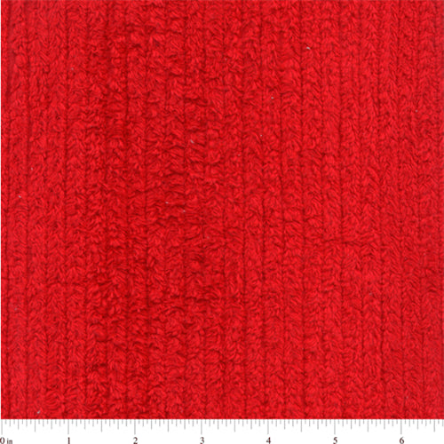 10 YD Bolt-Red Cotton Chenille Fabric