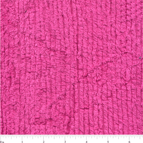 10 YD Bolt-Hot Pink Cotton Chenille Fabric