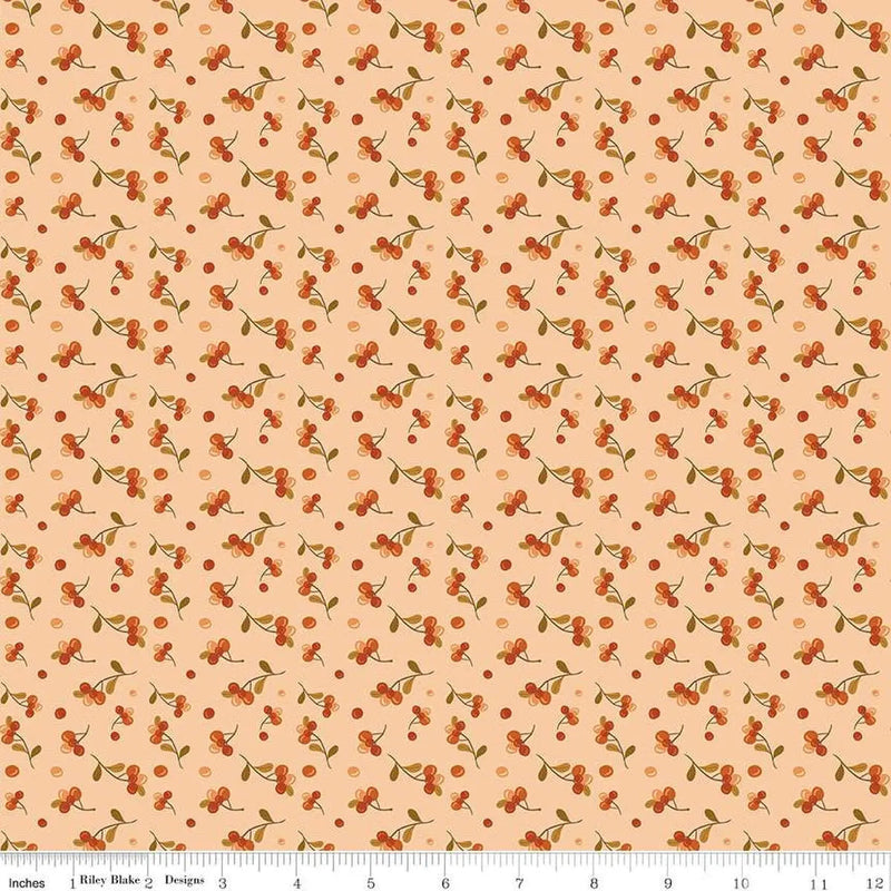The Awe of Autumn Bittersweet Blush 43"/44" Fabric Per Yard