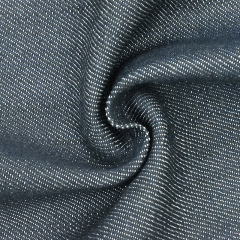 Deep Blue Cotton Japanese Selvedge Slub Denim Fabric