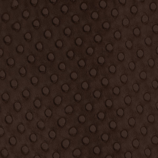 12 YD Bolt-Chocolate Minky Dot Fabric