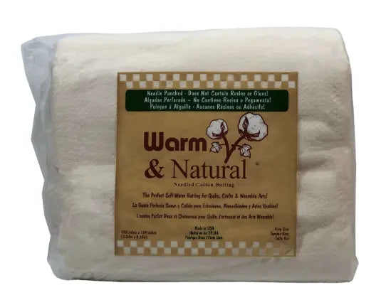 Warm & Natural Needled Cotton Batting - Full Case