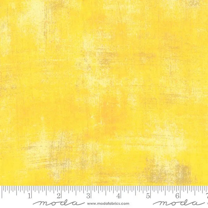 Yellow Grunge Basics Sunflower 44"/45" Per Yard