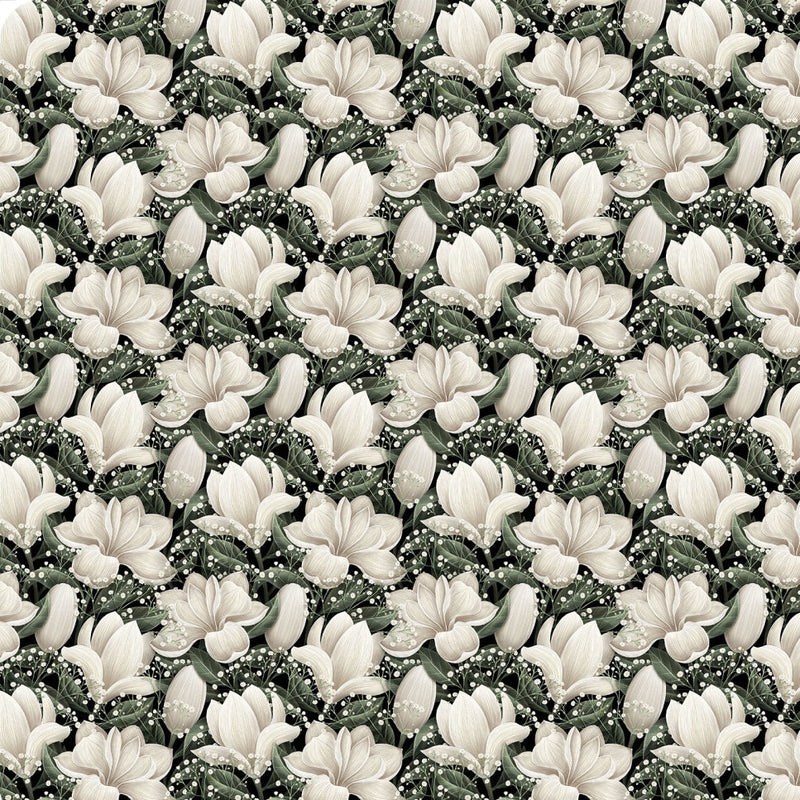 Cloud Cuddle Natural Magnolias 58"/60" Fabric per yard