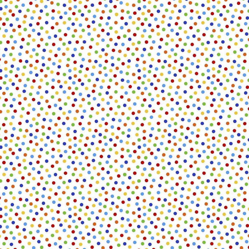 Barely Basics Lots a Dots Quilting Cuddle Rainbow Fabric Per Yard